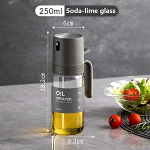 GourmetSpray – Elegant 250ml Borosilicate Glass Oil Spray Bottle for Healthy Cooking