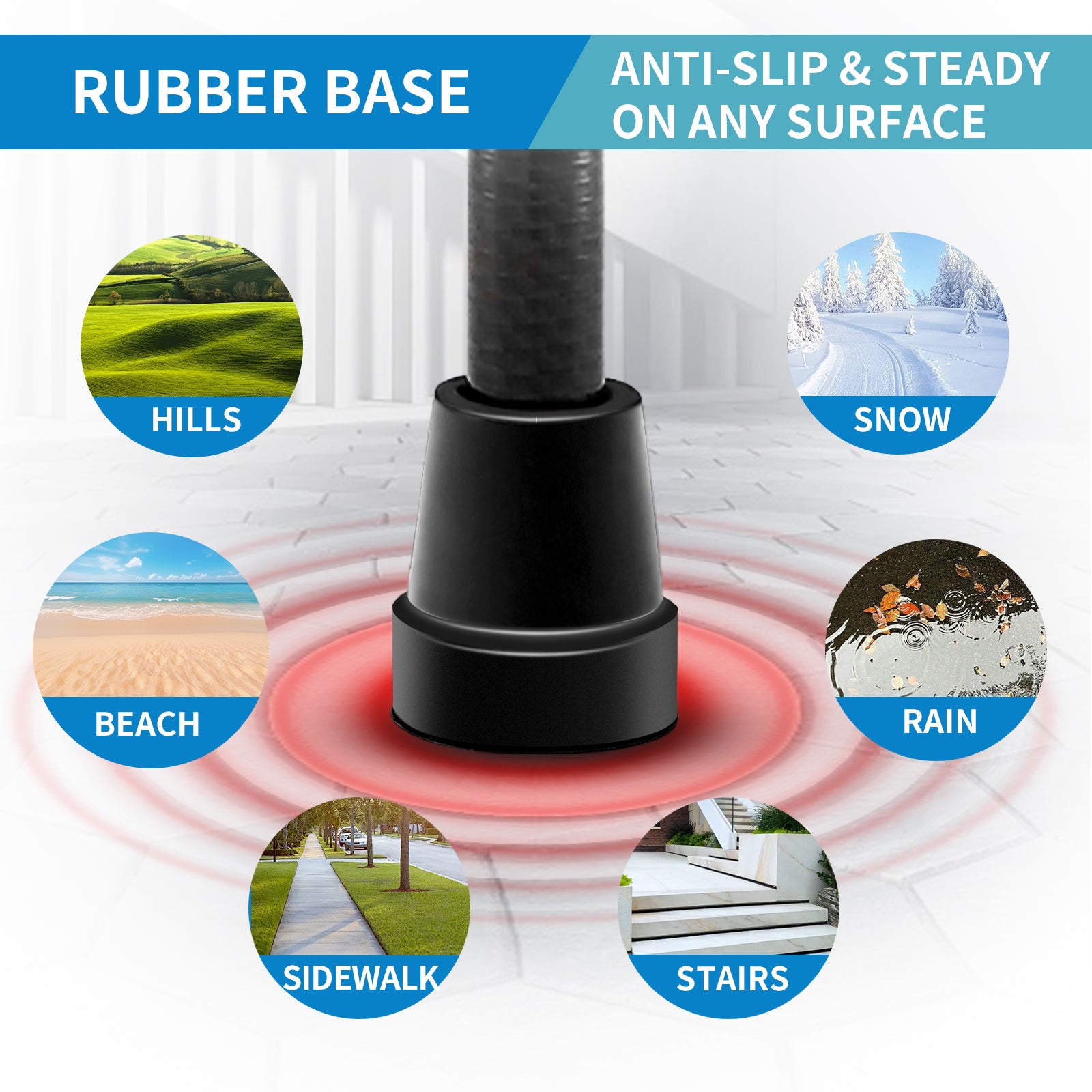 CarbonGlide | Carbon Walking Stick – Ultra-Lightweight & Height Adjustable