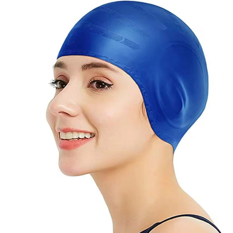 HydroFit – Silicone Swim Cap with Ear Protection