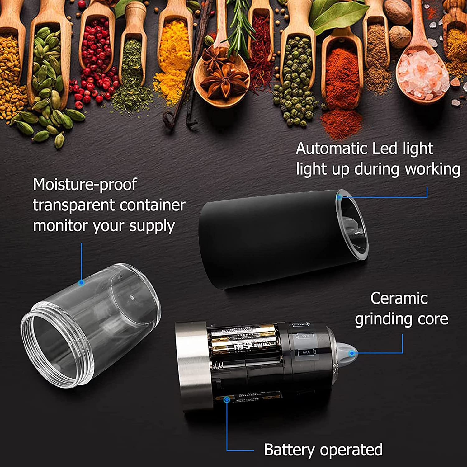 Electric Salt And Pepper Grinder