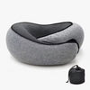 Snail Style Memory Foam Travel Curved Neck Pillow - U-shaped, Portable, Adjustable Support Neck Brace Pillow