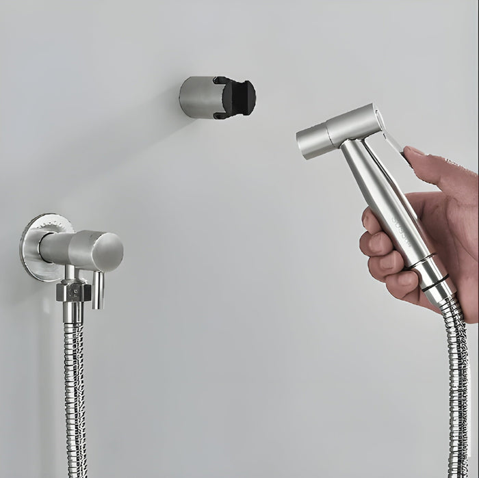 SilkStream Stainless Steel Bidet Sprayer – Hygienic Handheld Toilet Shower for Modern Bathrooms