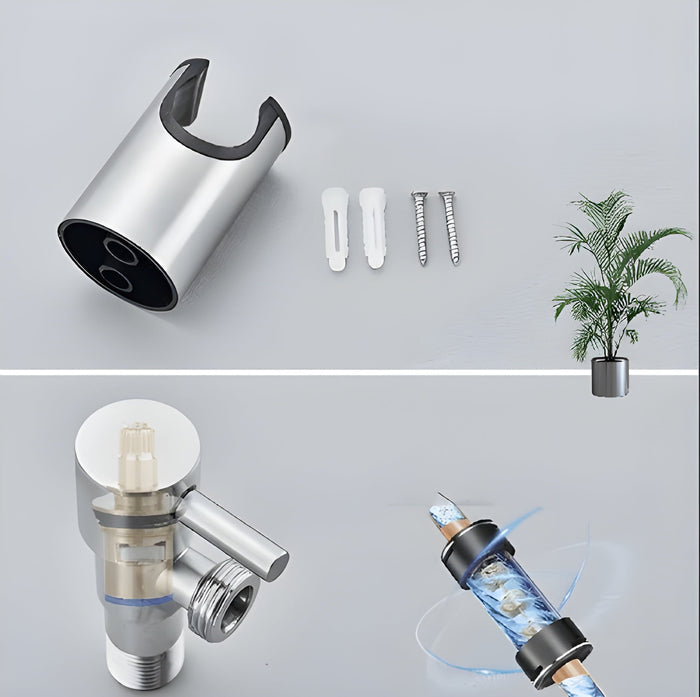 SilkStream Stainless Steel Bidet Sprayer – Hygienic Handheld Toilet Shower for Modern Bathrooms