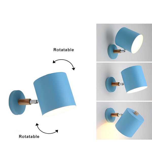 NordicGlow – Adjustable Wall Lamp with Pastel Elegance