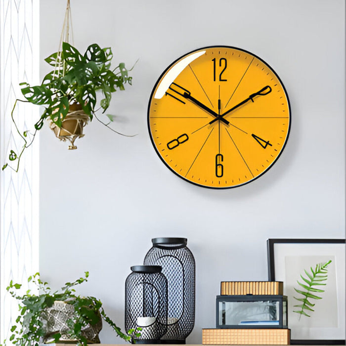 Modern Wall Clock with Silent Movement – Scandinavian Design Minimalist Home Decor