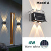 Outdoor Solar LED Wall Light Up and Down Waterproof Garden Lamp
