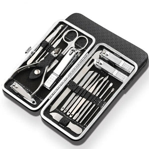 LuxeTools 19-Piece Professional Stainless Steel Manicure & Pedicure Set