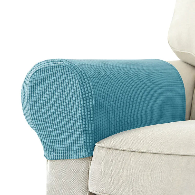 2-Piece Stretch Armrest Covers – Waterproof Quilted Sofa Arm Protectors