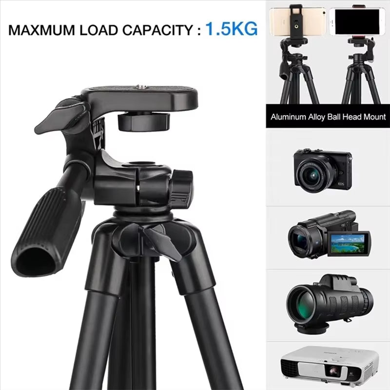 Extendable Phone Tripod with Bluetooth Remote - Versatile Selfie Stick & Stand