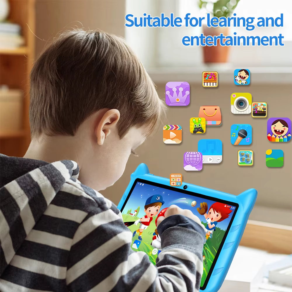 7-Inch Kids Tablet – Android 13, 5G WiFi, 4GB RAM, 64GB Storage – Child-Friendly Learning & Entertainment Device