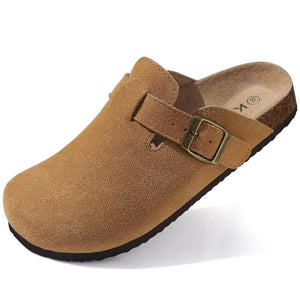 Women's Orthopedic Suede Cork Slippers