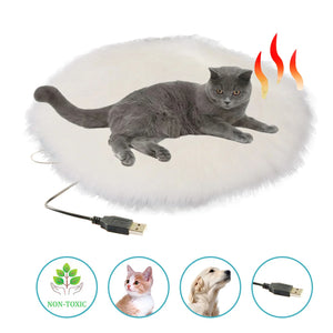 Heated Pet Cushion | Plush USB Warming Pad