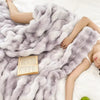MiraFur Velvet Throw – Ultra-Soft Faux Rabbit Blanket