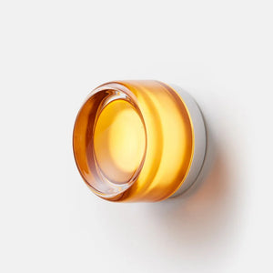 Modern wall light Elegant curved design metal and glass wall sconce