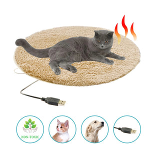 Heated Pet Cushion | Plush USB Warming Pad