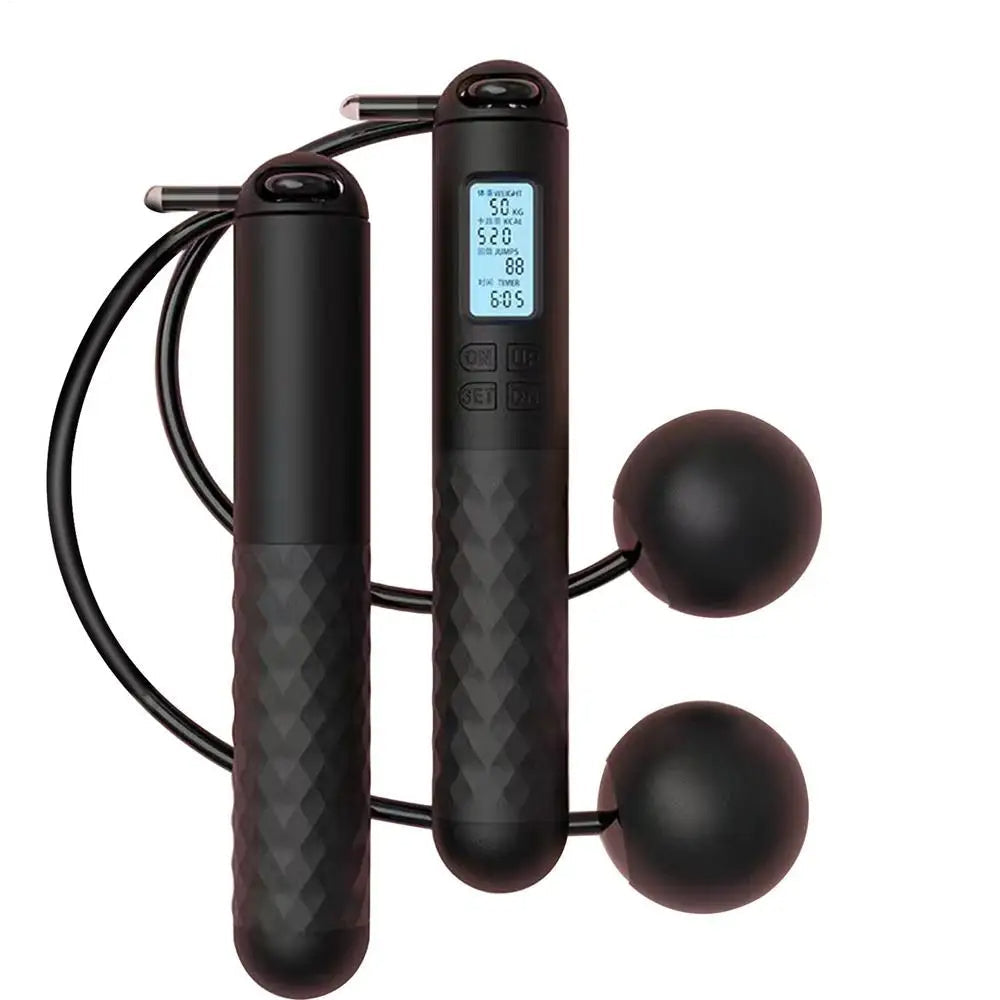 Weighted Cordless Jump Rope with Counter – Smart Fitness Skipping Rope for Home Workouts