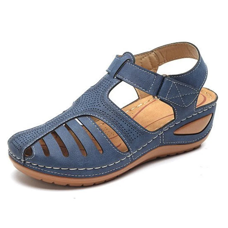 Airfleek Arch Support Wide Toe Box Closed Toe Sandals