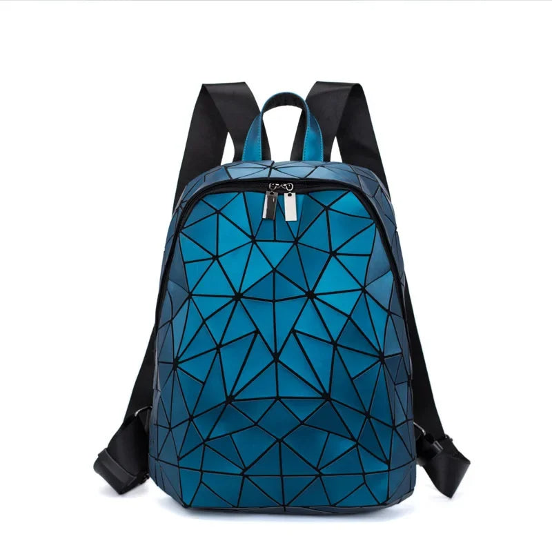 Geometric Women Backpack Luminous Bag