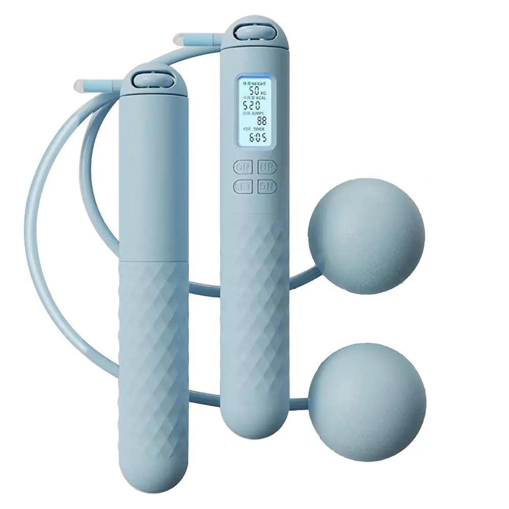 Weighted Cordless Jump Rope with Counter – Smart Fitness Skipping Rope for Home Workouts