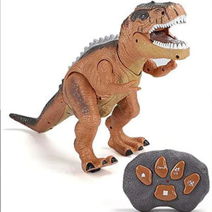 Remote Control T-Rex Dinosaur With LED Light Up, Walking & Roaring Realistic Dinosaur Toys