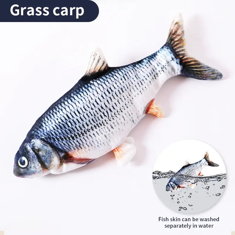 USB Charging Interactive Cat Toy Fish