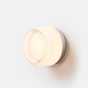 Modern wall light Elegant curved design metal and glass wall sconce