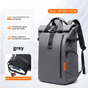 Men Waterproof Travel Bag - Business Computer Backpack