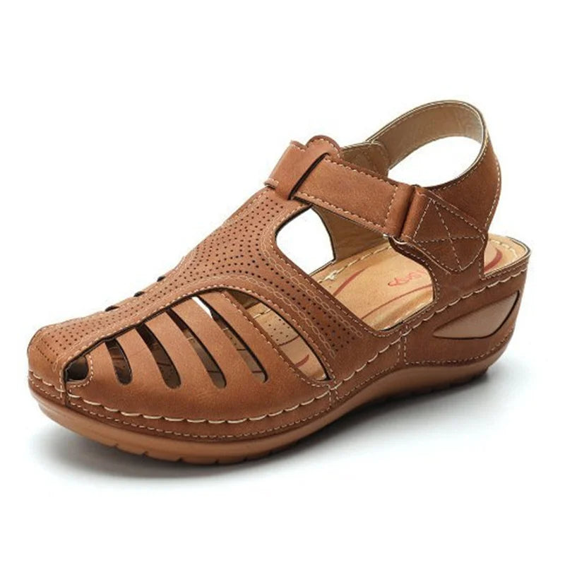 Airfleek Arch Support Wide Toe Box Closed Toe Sandals