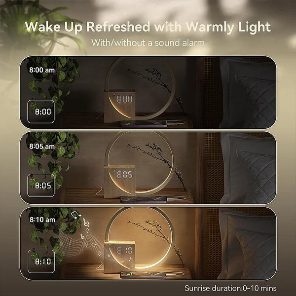 TouchGlow – Stylish Night Lamp with Touch Control and Alarm Clock Function