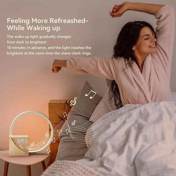 TouchGlow – Stylish Night Lamp with Touch Control and Alarm Clock Function