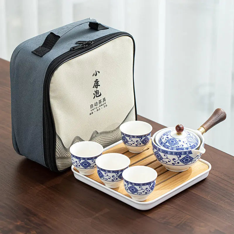 Ceramic Japanese Rotating Tea pot Premium set