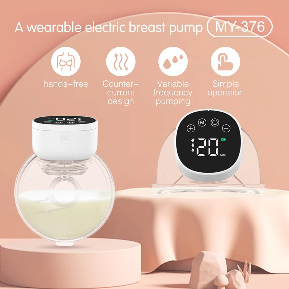 Wearable Electric Breast Pump With 180ML Capacity