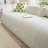 Aurivelle Herringbone Scallop Edge Sofa Cover
