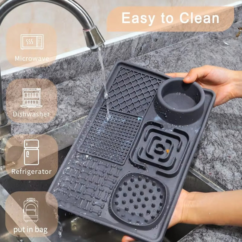 Silicone Dog Lick Mat with Suction