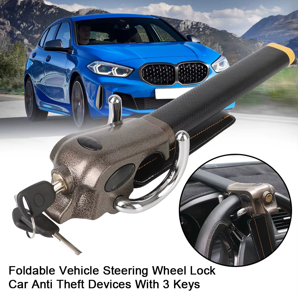Powerful Car Steering Wheel Lock Bar