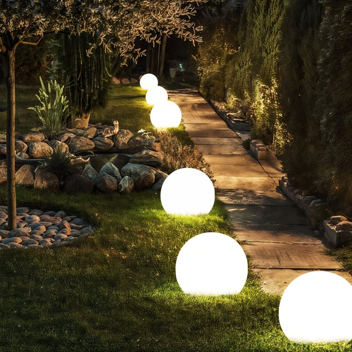Color Changing LED Sphere | Smart Portable Garden Light