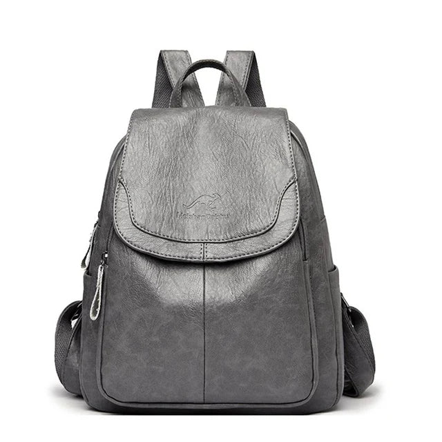 Anti theft Mini Leather Backpack for Women