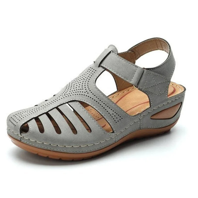 Airfleek Arch Support Wide Toe Box Closed Toe Sandals