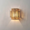 Modern Wall Light with Woven Hemp Rope Design