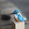 Scandinavian Bird Ornament | Hand-Carved Wooden Robin Design