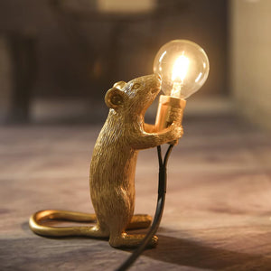 Doctor Mousey – Original Designer Mouse Lamp for Tabletop or Shelf