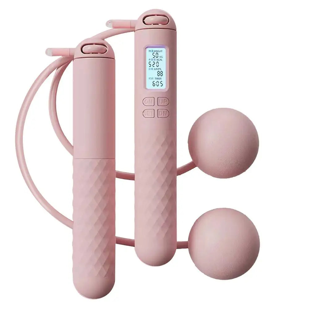 Weighted Cordless Jump Rope with Counter – Smart Fitness Skipping Rope for Home Workouts
