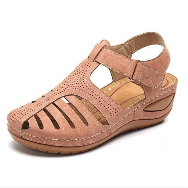 Airfleek Arch Support Wide Toe Box Closed Toe Sandals