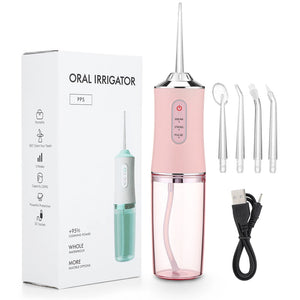 Cordless Water Flosser – Portable Rechargeable Oral Irrigator for Deep Cleaning