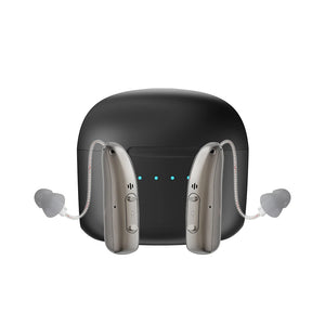 Rechargeable Bluetooth Hearing Aids for Seniors with App Control & 4 Sound Modes