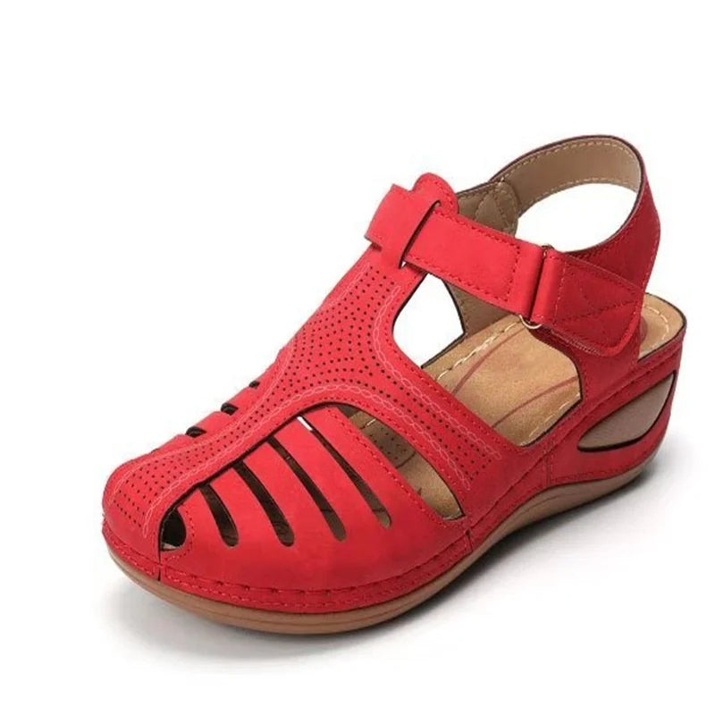 Airfleek Arch Support Wide Toe Box Closed Toe Sandals