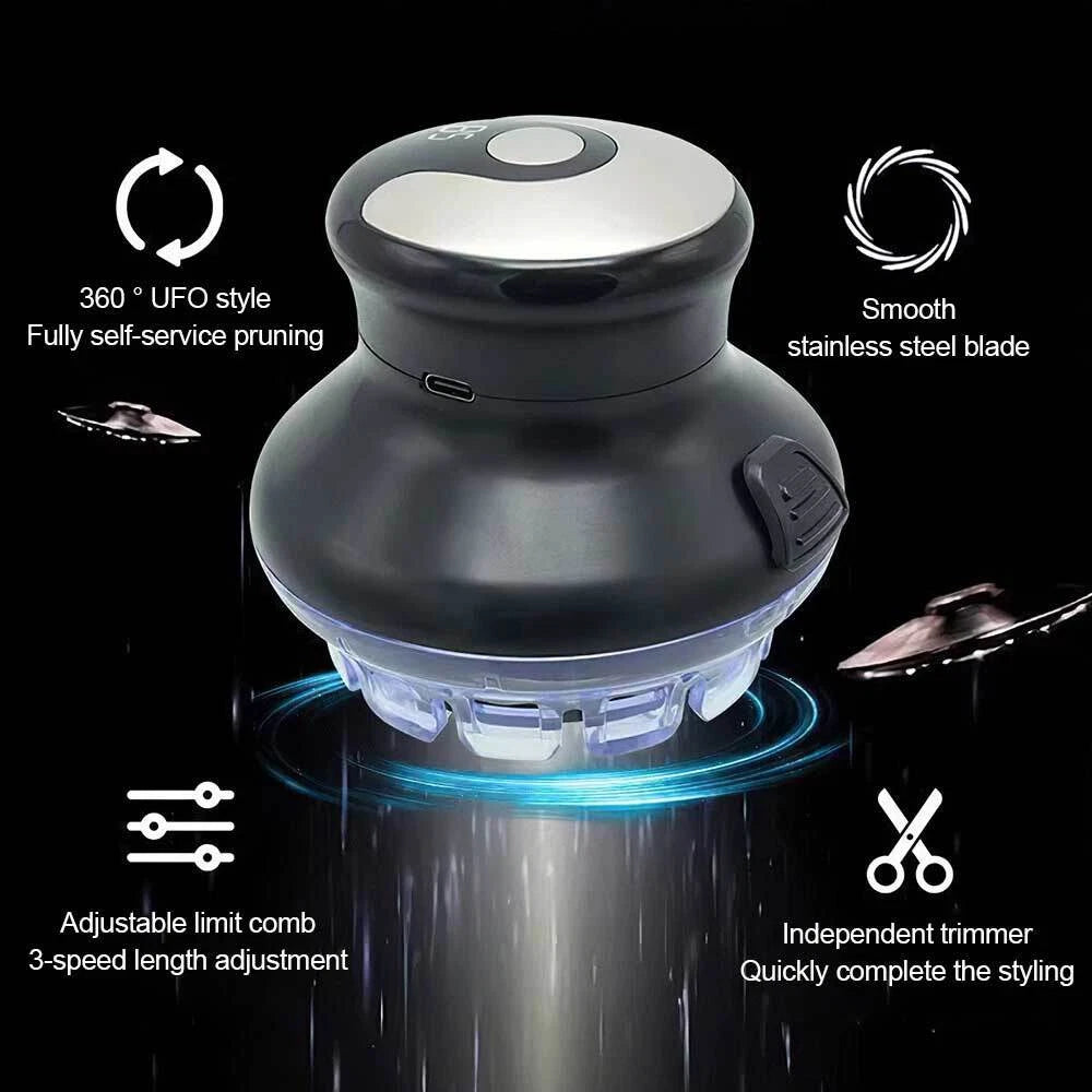 Hair Clipper Cordless 360 Degree Rounded Head Safe Trimmer