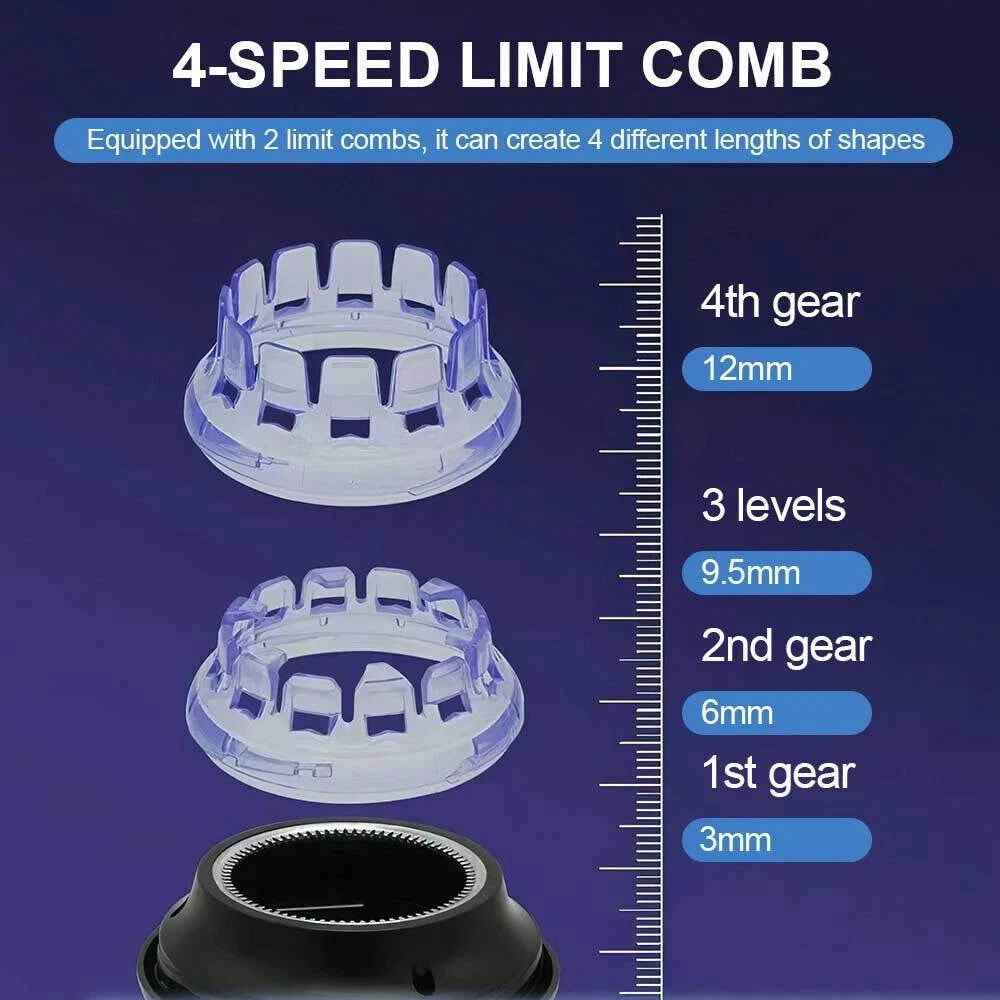 Hair Clipper Cordless 360 Degree Rounded Head Safe Trimmer