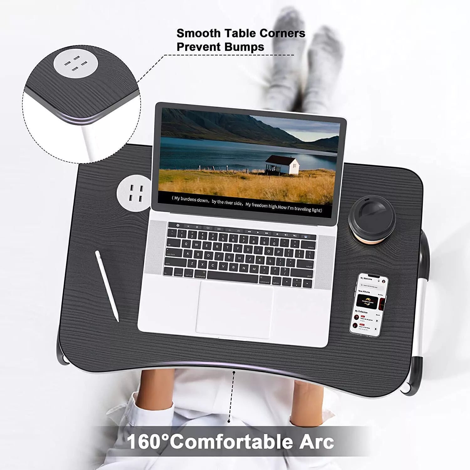 Foldable Work & Study Laptop Desk