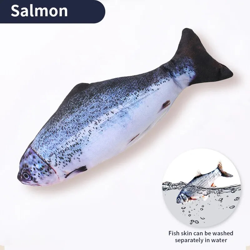 USB Charging Interactive Cat Toy Fish